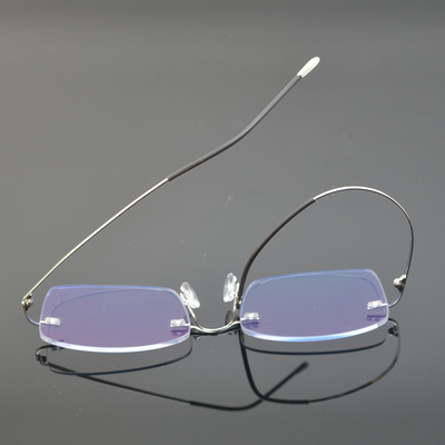 无框超轻纯钛防蓝光平镜 时尚与实用的完美结合